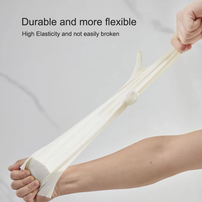 White Nitrile Gloves Extended And Durable Gloves For Kitchen Washing Waterproof Household Cleaning Tools Home Accessories 6