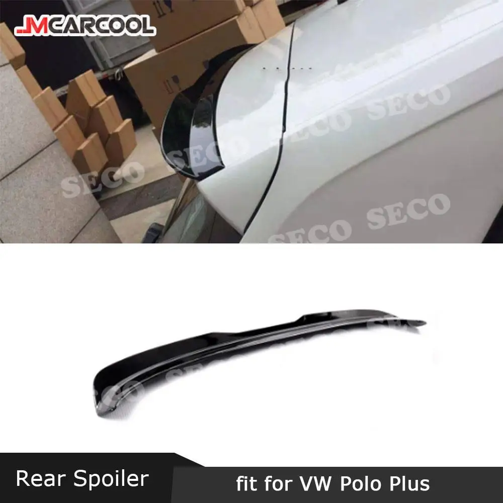 Abs Rear Roof Spoiler Back Window Wings For Volkswagen Vw Polo Plus