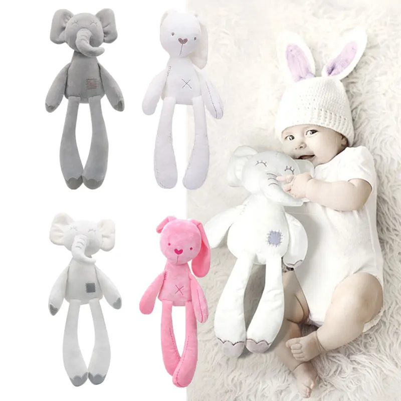 

Милый кролик 42 см, медведь, искусственная кукла для детей, Успокаивающая, мягкая и плюшевая детская игрушка, подарок для младенцев
