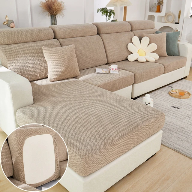  Sofa Cover Single seat Cushion Couch Lounge Cover Kids Sofa  Covers Stretch Sofa Cover Set Furniture Covers for Moving, Couch Sofa  Slipcover T Cushion Light Coffee : Home & Kitchen