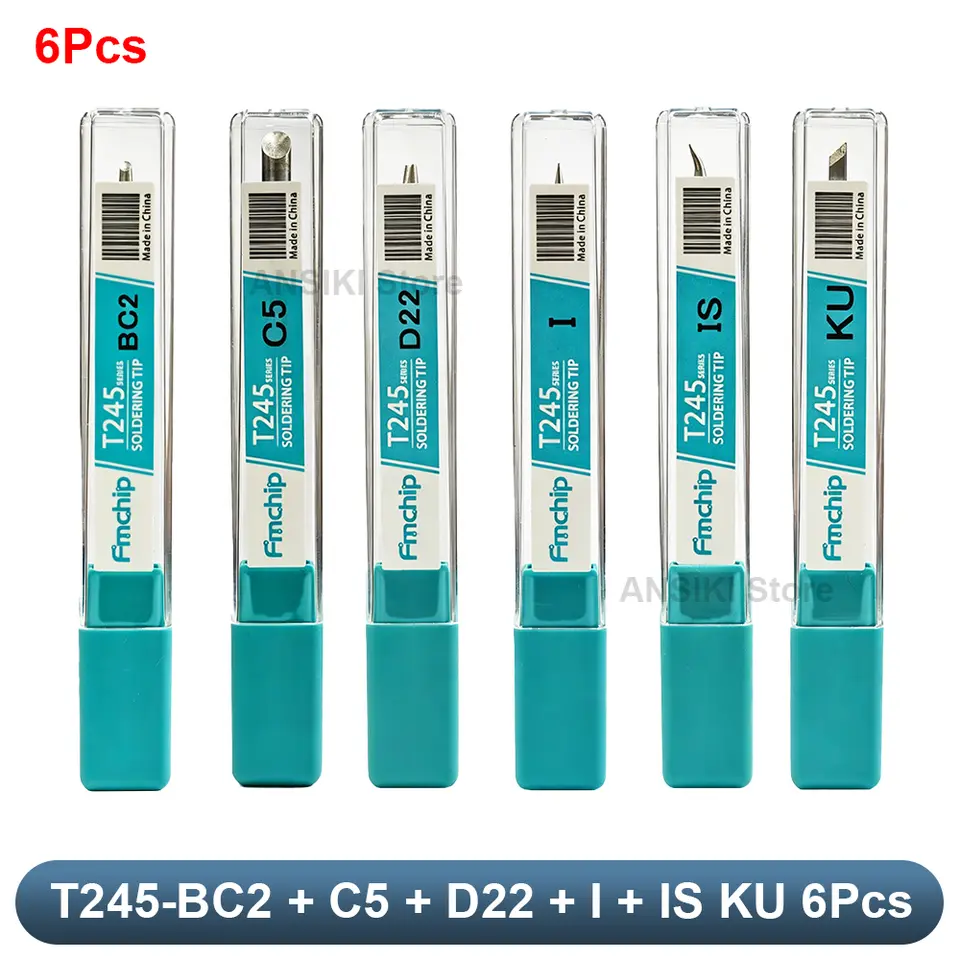 FMchip T245 Soldering Tip C245 Series for T80P T90B HS02A Soldering Iron Replace Tip C5/KU/K/BC2/BC3/BCM3/I/IS/D22/D24 Optional image 12