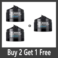 Purifying Bamboo Charcoal Exfoliating Peel - Off Mask for Deep Pore Cleansing and Oil Control (Buy 2 Get 1 Free)