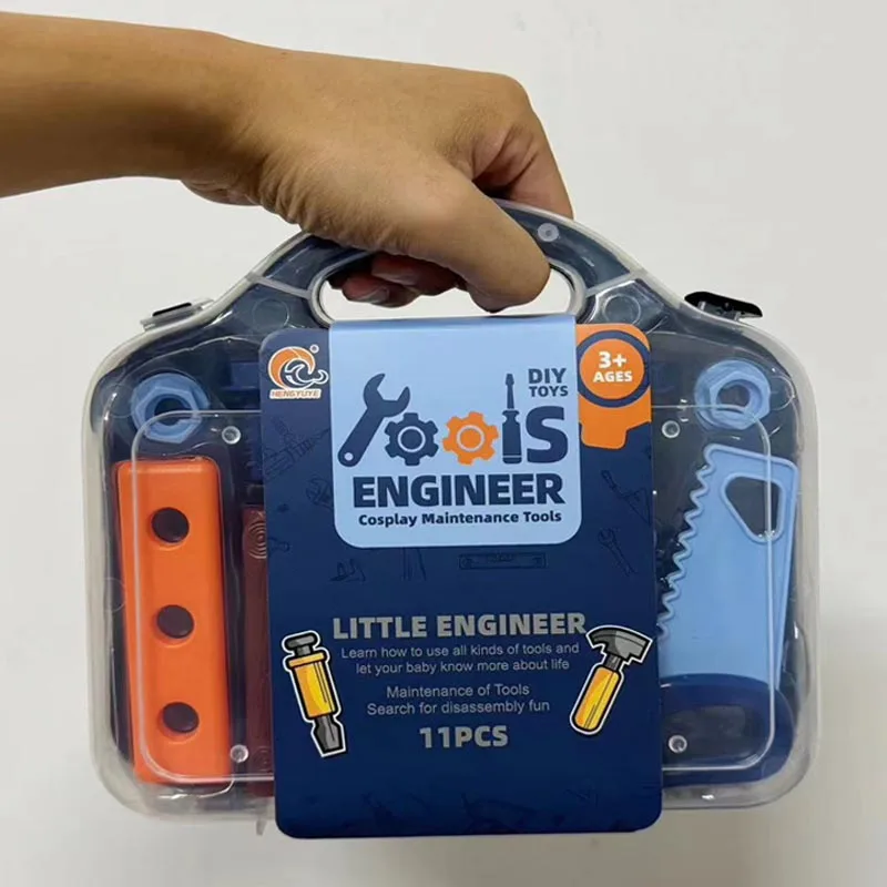 Kids Montessori Educational Toys Boys Girls Repair Toys Screw Assembly for Children's Toys Tool Box Pretend Play Models