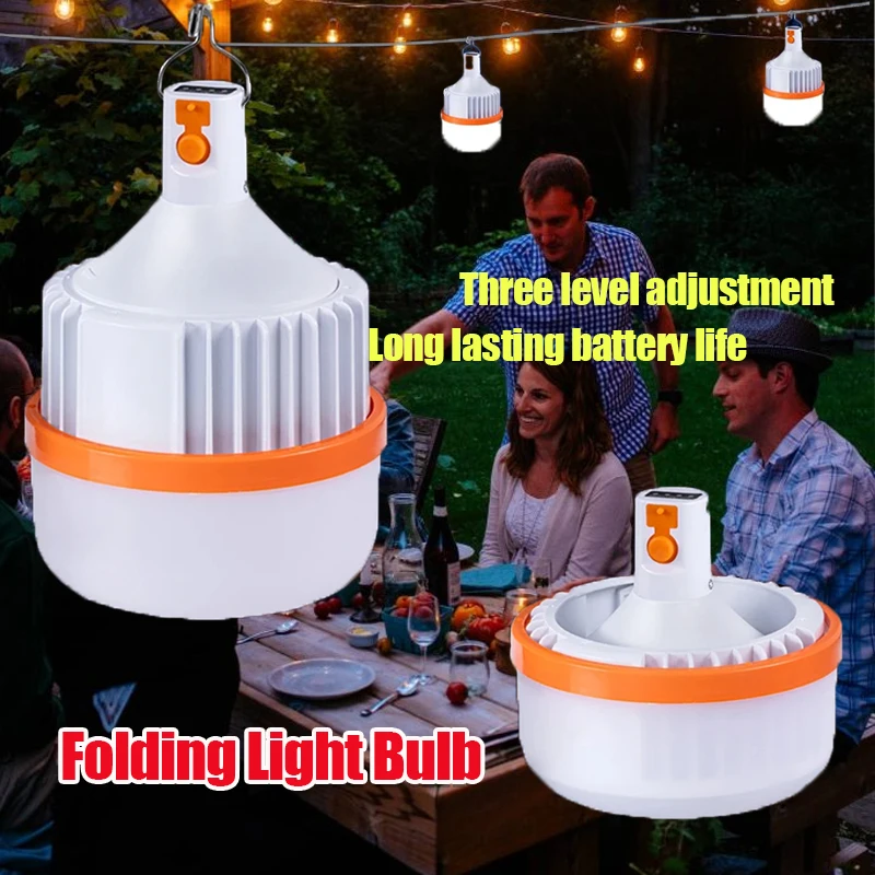 type-c Charging Lights Outdoor Lighting Hook Up Portable Rechargeable Spotlights Camping High Brightness Fishing Hanging Tent Li