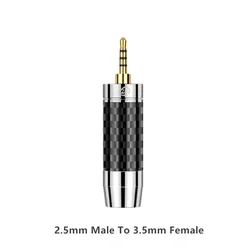 Universal HiFi Audio Jack Adapter - Male to Female Connector (2.5mm M To 3.5mm F)