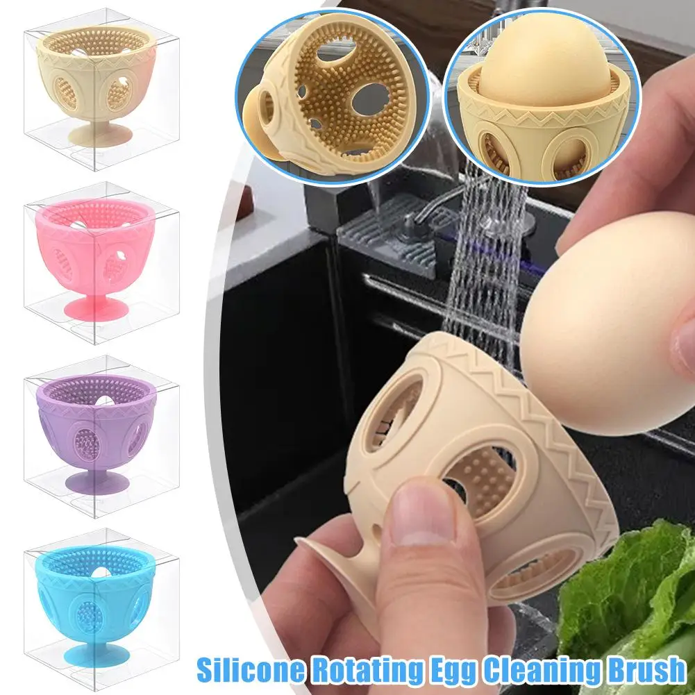 Egg Cleaner Brush for Fresh Eggs Silicone Egg Washer Machine Tool Reusable and Easy to Clean Egg Washing Brush for Egg