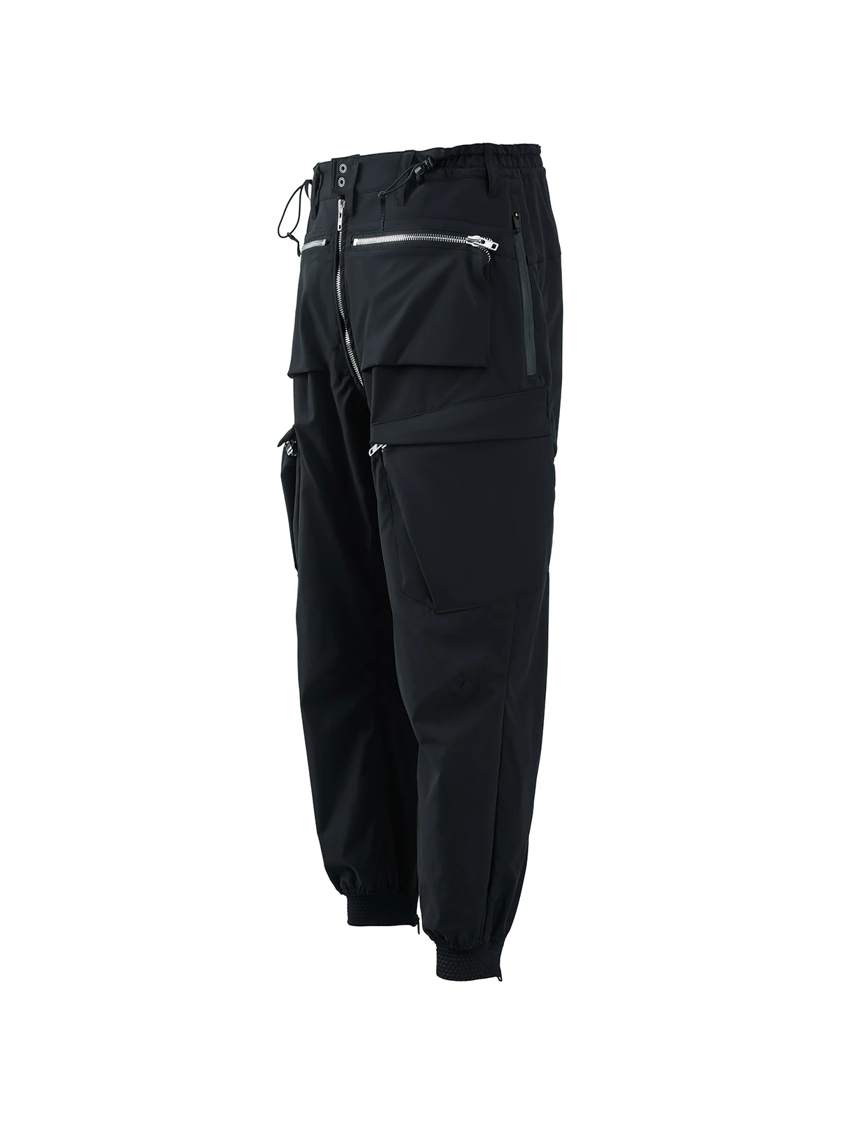 Ninja warning Cargo pants joggers ykk zippers drawcord waist adjustment multiple pockets dwr coating techwear