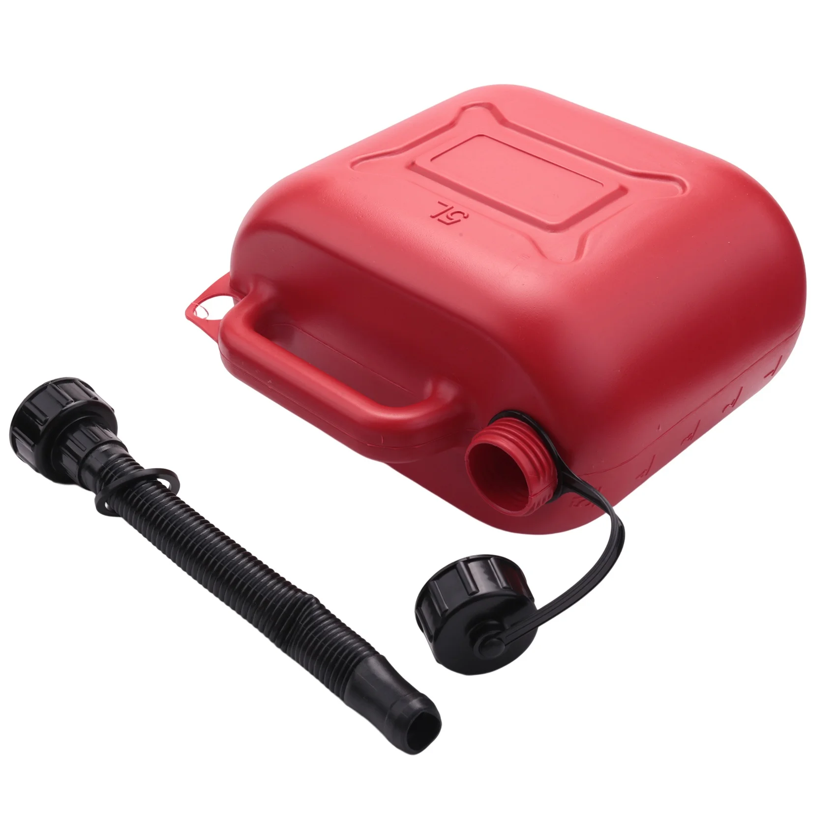5L Car Fuel Tank Can Spare Plastic Petrol Gas Container Anti-Static Fuel Carrier Pipe Car Travel plastic fuel tank