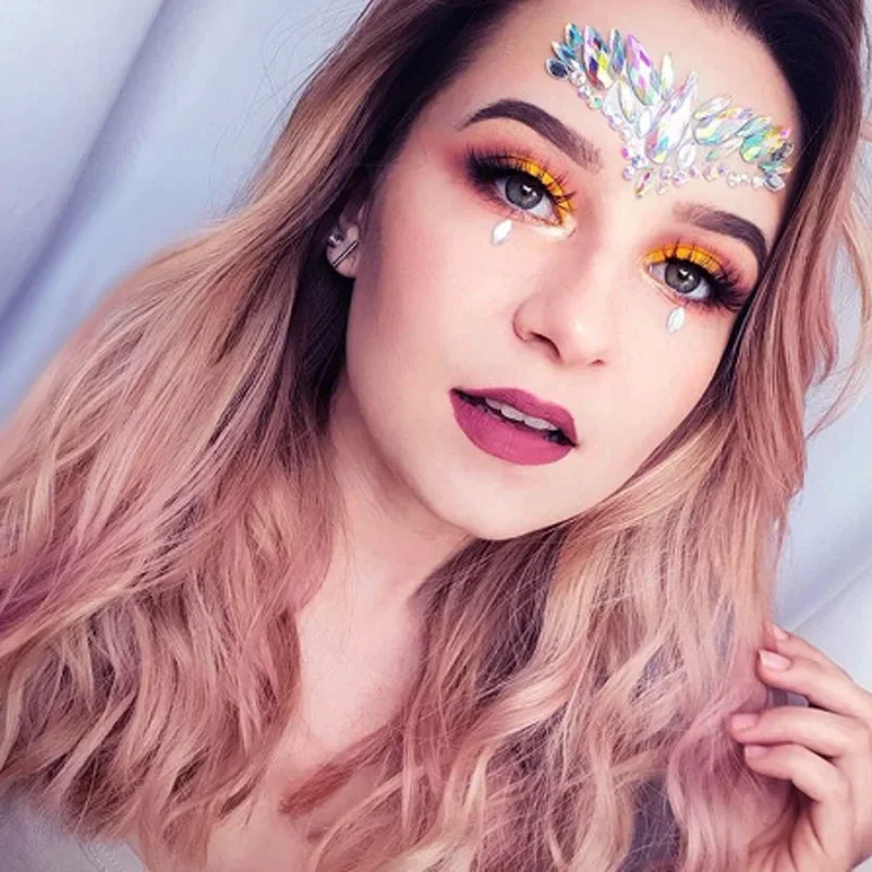 Crystal Face Jewels Body Art Rhinestones Stickers Make Up Festival Face  Gems Glitter Face Tattoos for Festival Party Dressing Up - AliExpress