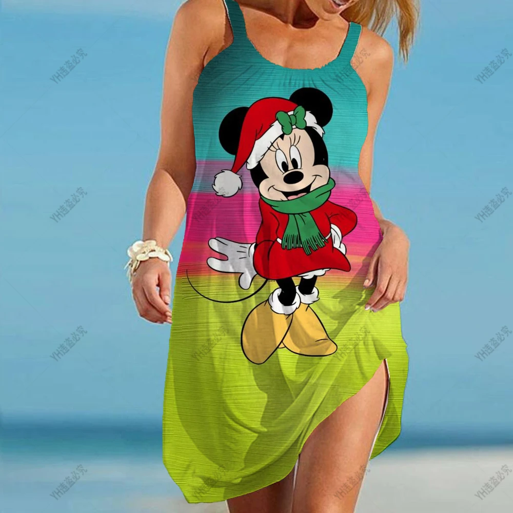 

Summer Elegant Formal Dresses for Women Dreeses Disney Large Size 5xl Women Dress 2024 Sling Seaside Women's Plus Size Clothes
