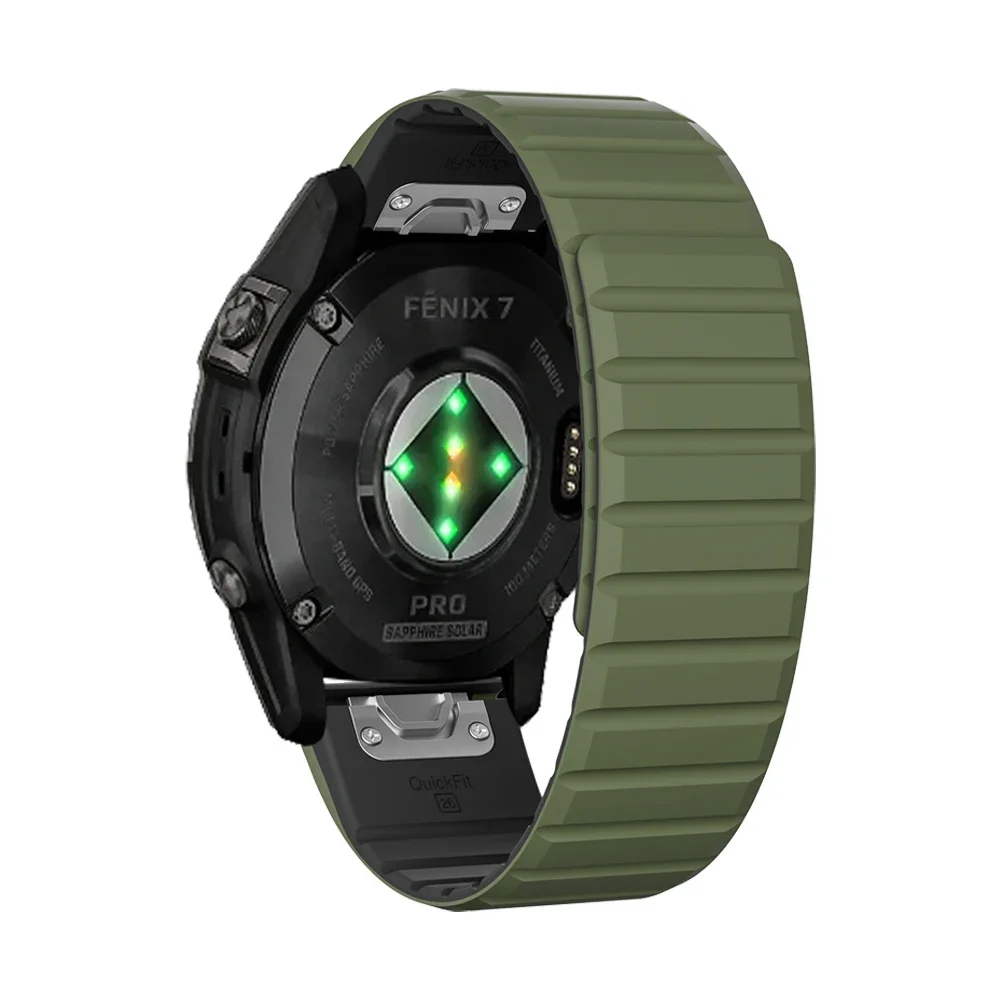Magnetic Silicone Quick Fit Strap for Smartwatches (22/26mm)