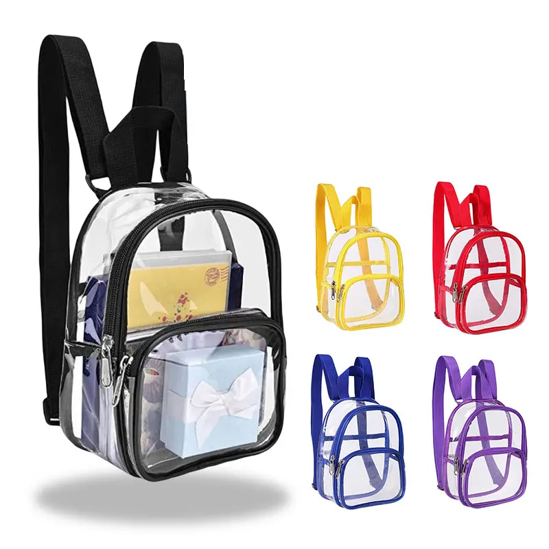 

PVC Transparent Sports Bag Clear Fitness Backpack Outdoor Waterproof Mini Shoulder Bags Gym Sports Portable Storage Bags