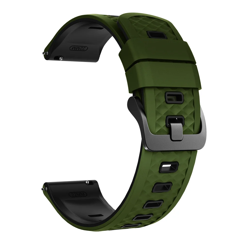 Silicone Sport Watch Bracelet - 22mm, 45mm, and 47mm Bands