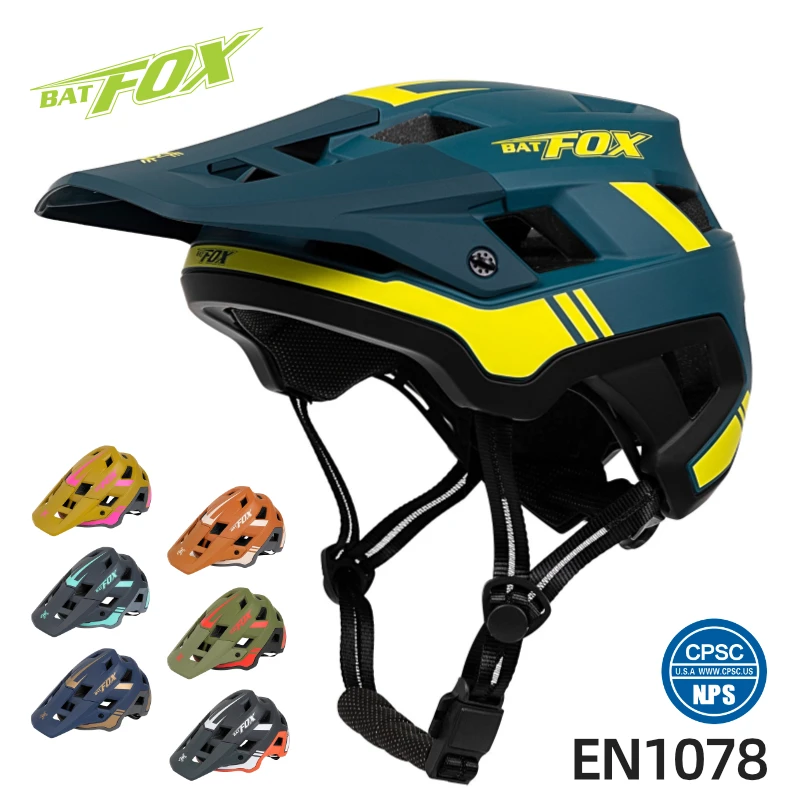 

BATFOX Cycling Helmet Men women Mtb Mountain Bike Helmet Integrally-molded Road Bike Bicycle Helmet Fox Racing Riding Safety Cap