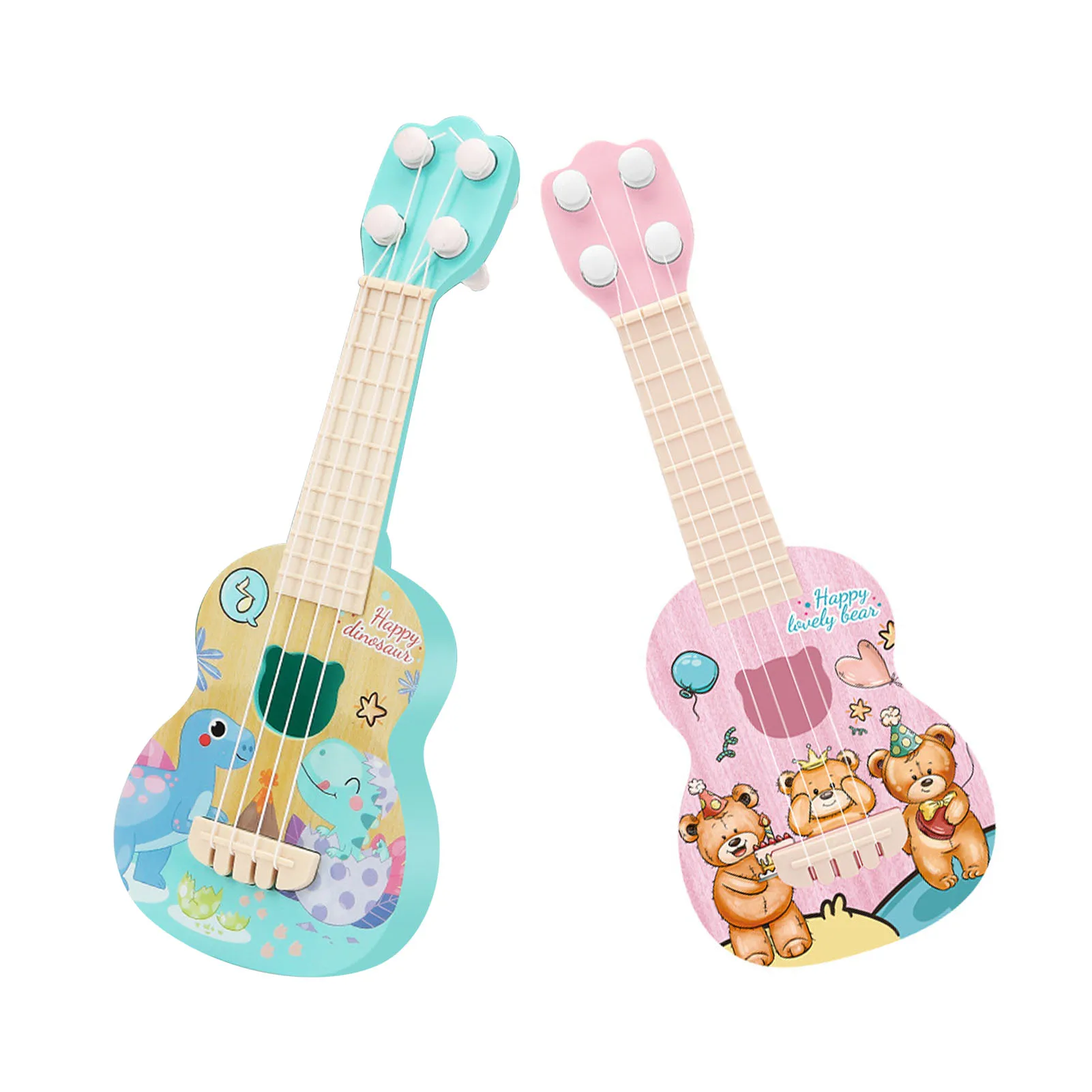 Ukulele Kids Guitar Toy Girls Boys Beginners Mini Guitar Instrument Can Play Music Simulation Toys Birthday Gift