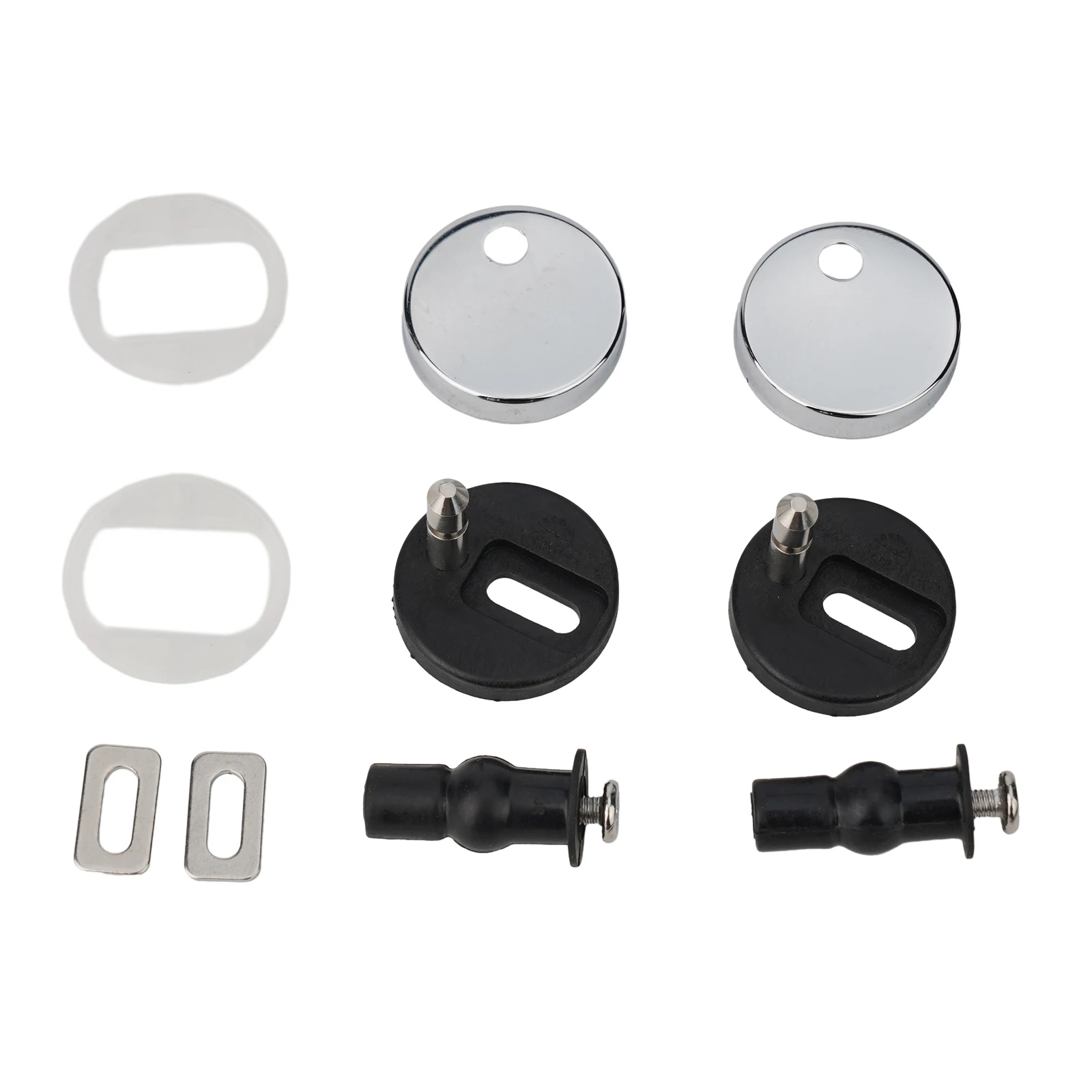 Description Picture 6 of itemStainless Steel Toilet Seat Hinge Toilet Cover Mounting Connector Quick Release Toilet Lid Hinge Mounting Fittings Replacement