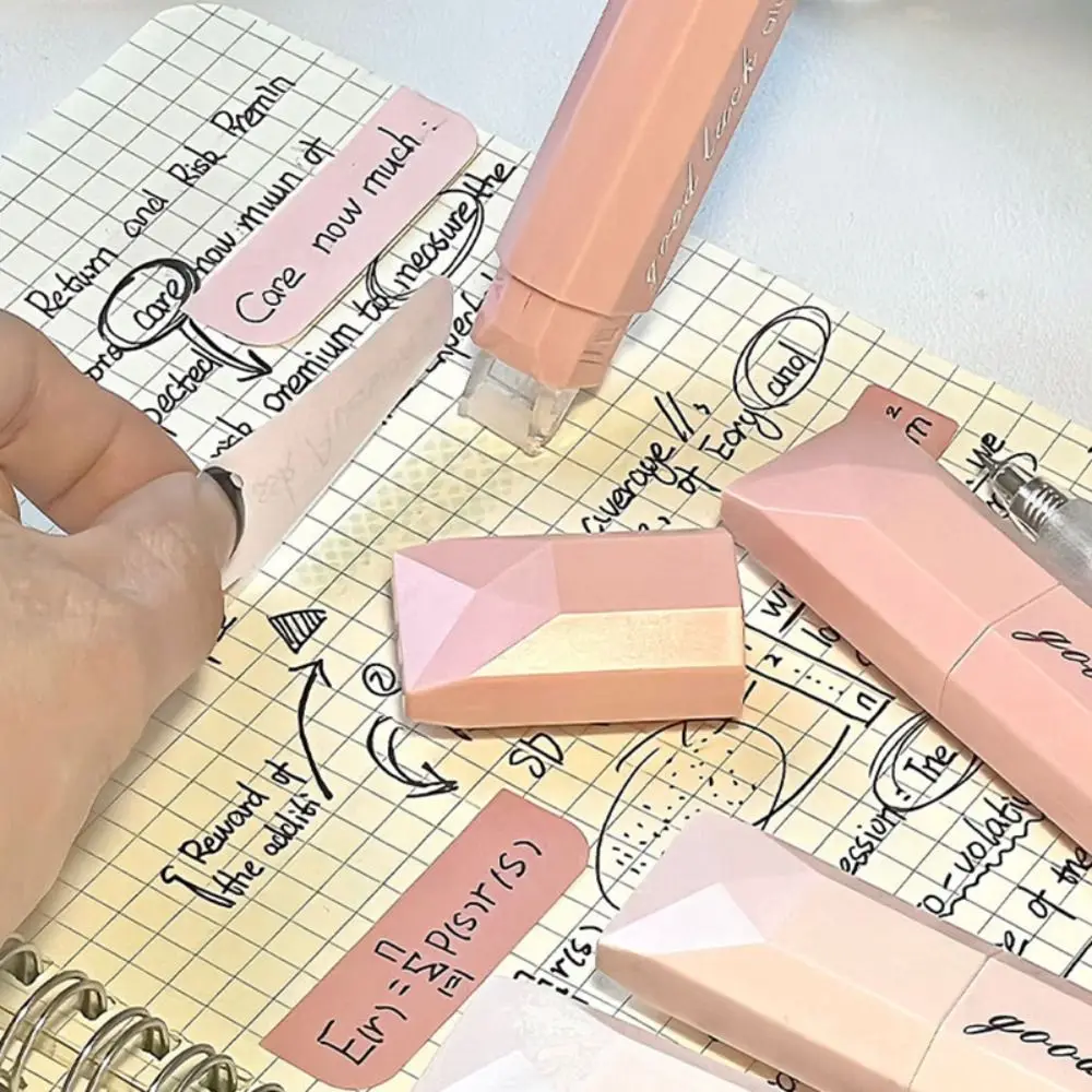 4PCS 그라디언트 컬러 도트 접착 테이프 대용량 지울 수있는 롤링 접착 테이프 DIY 스크랩북 접착 테이프 펜 학교 사무실