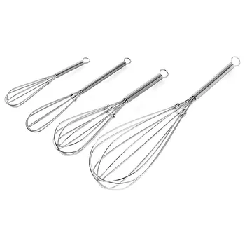 1Pcs Multifunctional Rotary Manual Egg Beater Mixer Mini Kitchen Egg Whisk Bake Tool Egg Agitator Stainless Steel Eco-Friendly 1