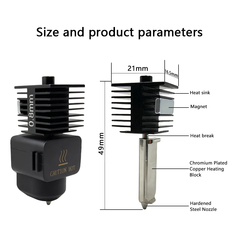 لمختبر بامبو A1/A1mini Hotend مجموعة التدفئة الأصل...