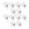 12 Pcs Curtain Track Closure Ceiling Mount System Accessories Mounted Tracks Stainless Steel Rails for Curtains 1