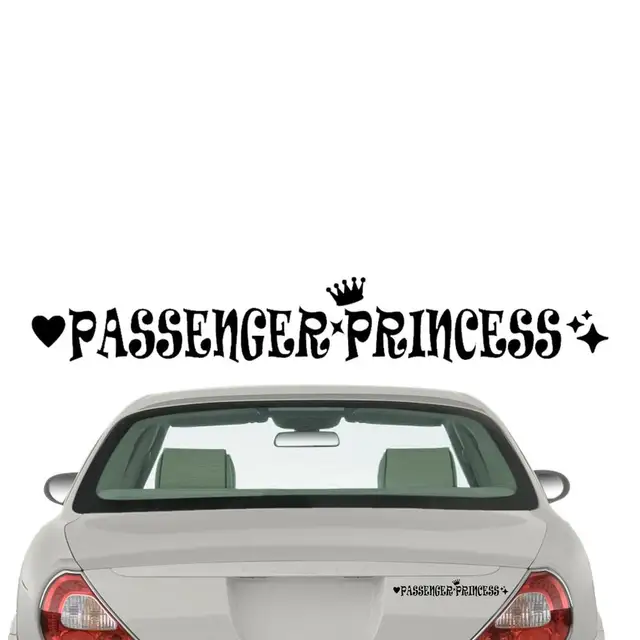 Passenger Princess Car Mirror Decal, Car Accessory , Rear View Mirror  Decal, Car Decal Sticker, Affirmation Car Decal, Seen on TikTok