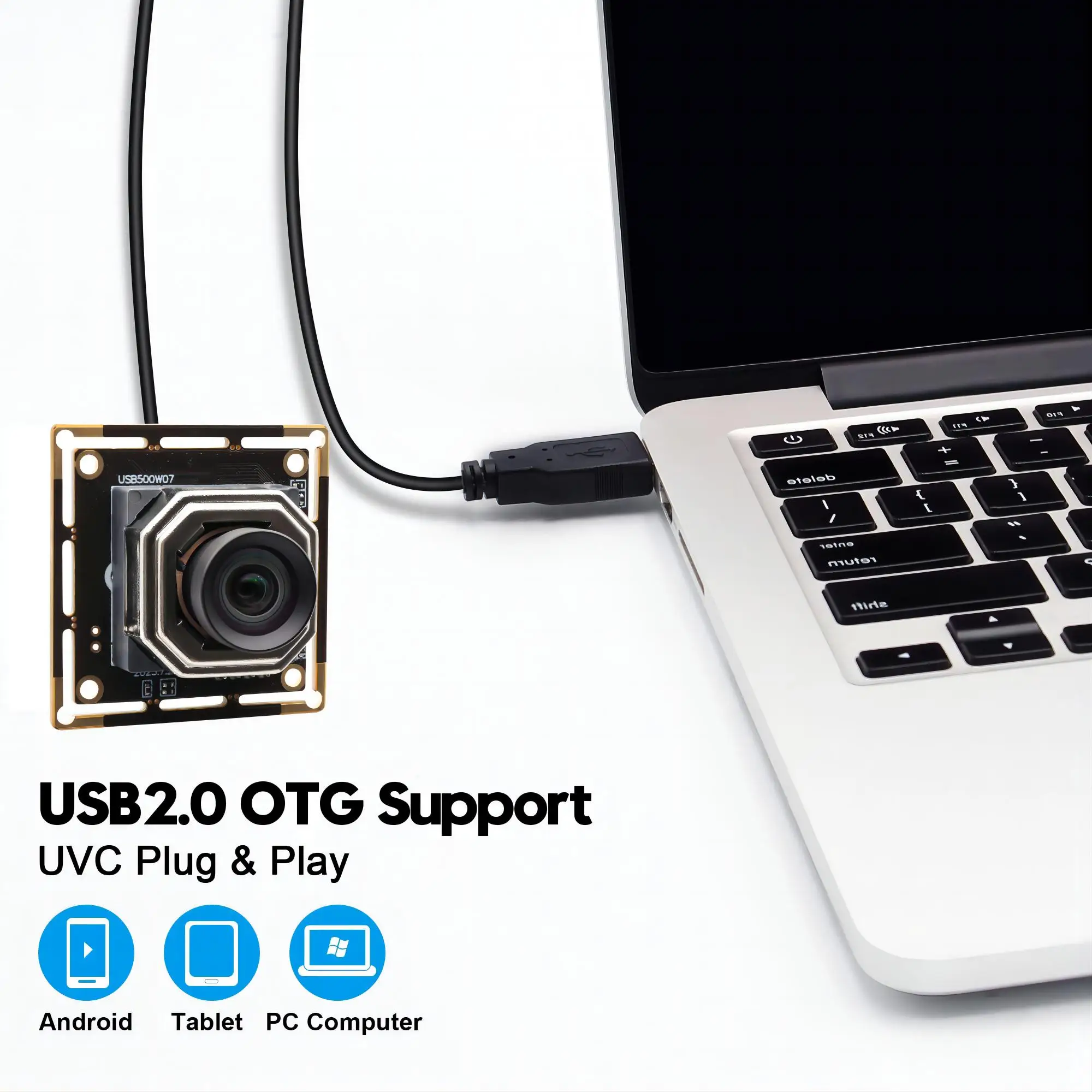 ELP 자동 초점 USB 카메라 모듈, MJPEG 30fps 2592*1944 미니 HD 내장 웹캠, 12mm 렌즈 포함, 5MP IMX335