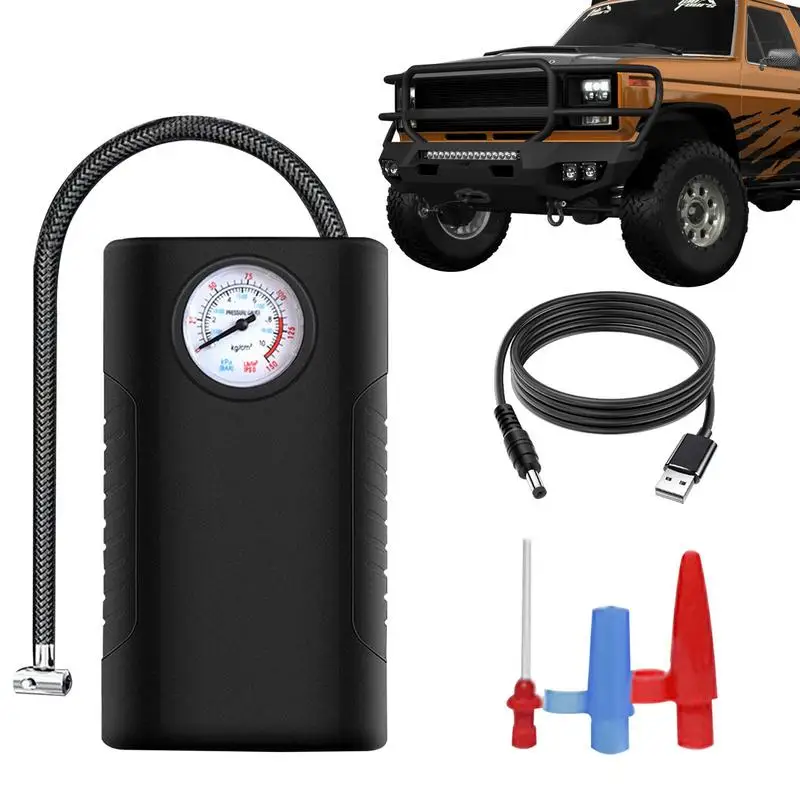 

Tire Inflator | Handheld Air Pump Electric Digital Air Compressor | Strong Power Auto Pump Low Voice And Accurate For Bicycle Mo