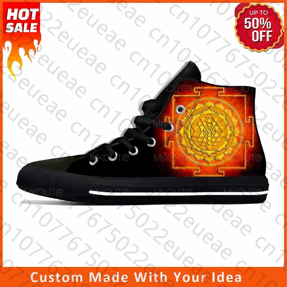 

Туфли женские и мужские повседневные с высоким верхом и 3D принтом