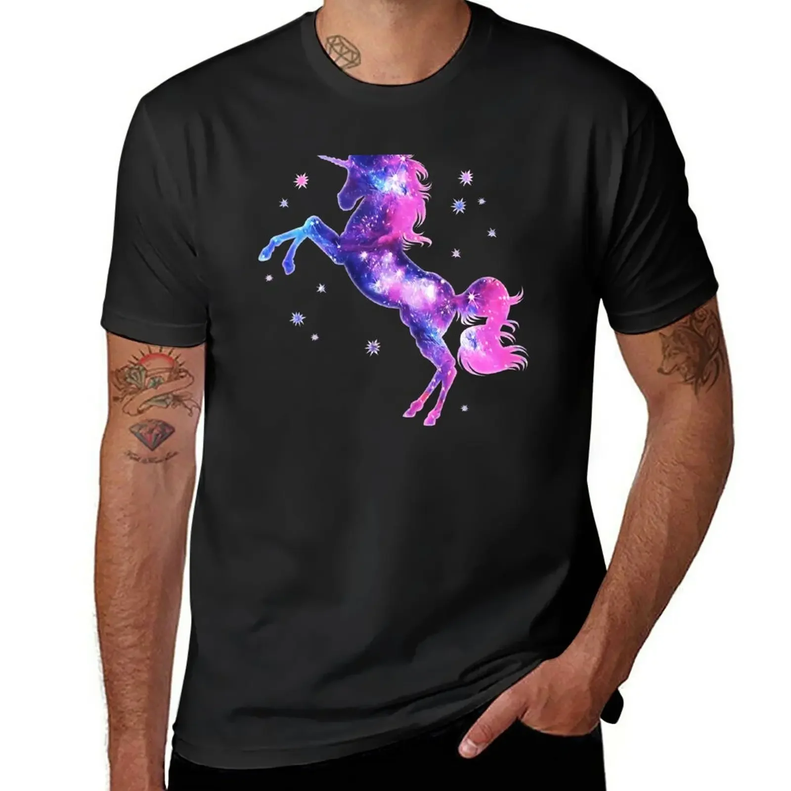 

Cosmic Unicorn, Galaxy Style, Space, Universe, Cosmos T-Shirt heavyweights for a boy vintage clothes oversized t shirts for men