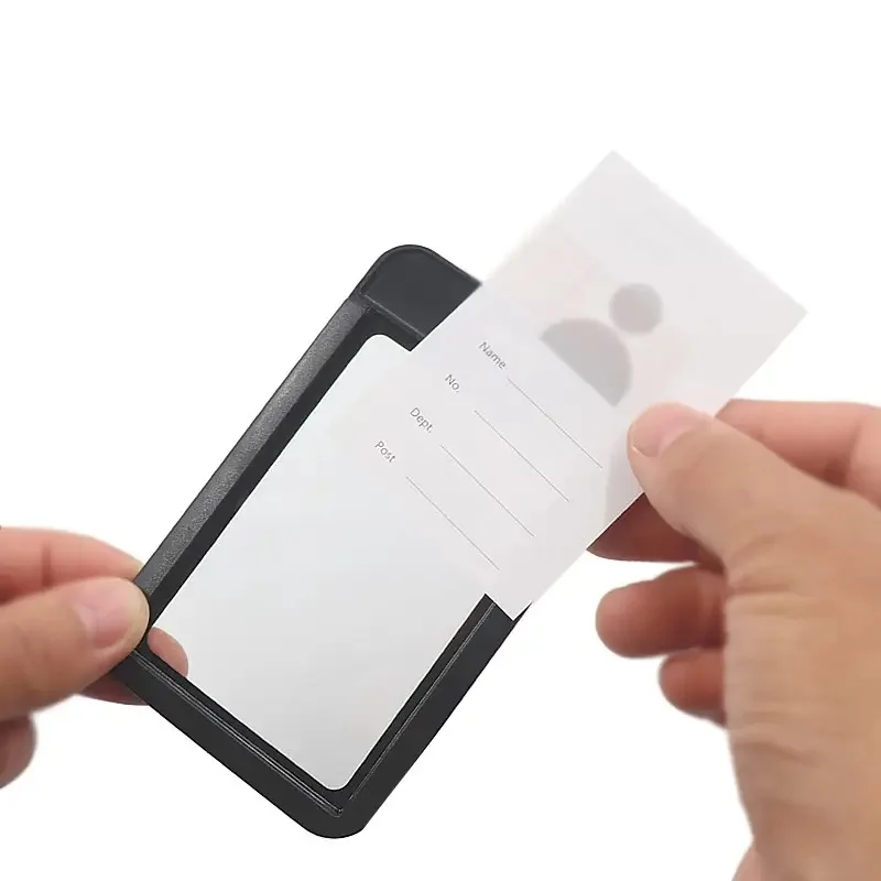 Work Permit Card Set Work Permit Card Set-Rope Retractable Neck Hanging Document Card Set-Chest Tag Access Control Hard Shell Protective