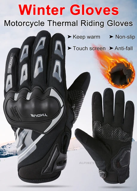 Guanti Moto Touchscreen LVNRIDS - Unisex, Full Finger, Traspiranti, Per Ciclismo E Sport Esterni