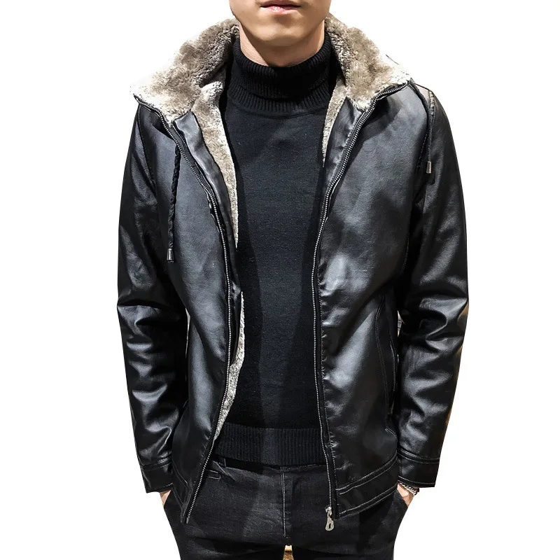 Mukabi sherpa-lined leather jacket