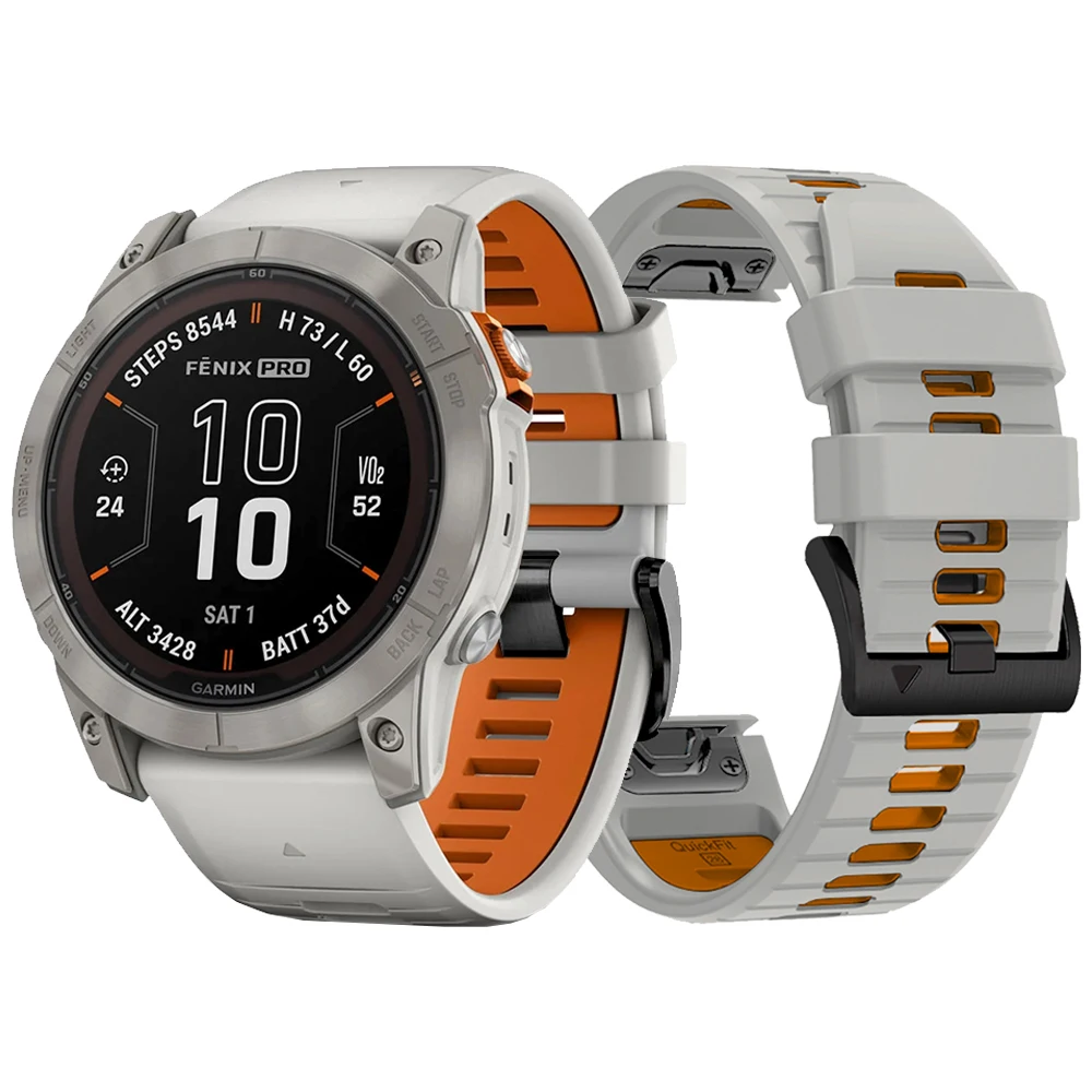 Garmin Fenix 6 Pro Solar Correa Silicona Blanco 47mm Reloj