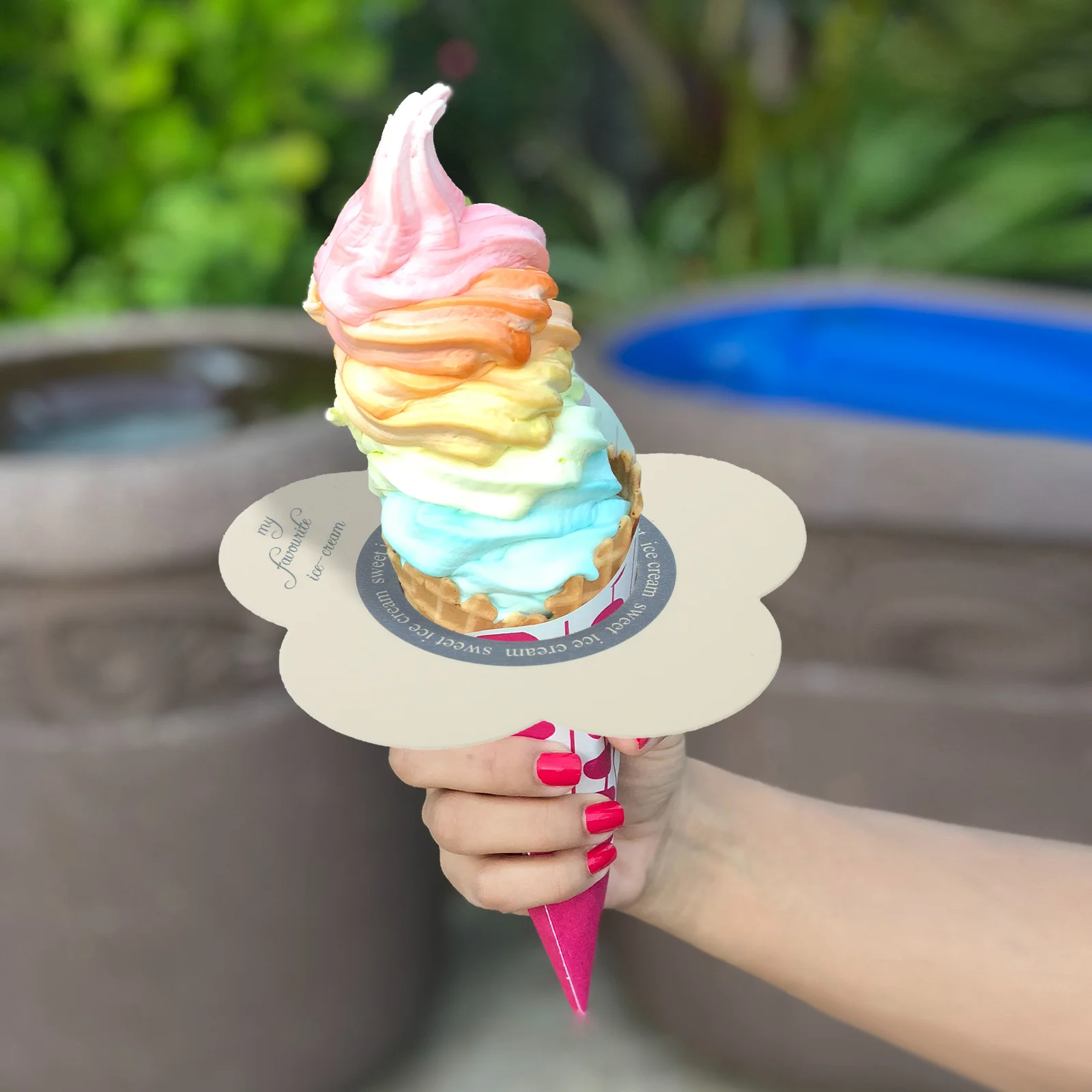 

Drip Free Popsicle Holder Ice Cream Drip Catcher Cone Anti-Drip Paper Handheld Ice Cream Drip Guard Disposable Ice Treats Holder