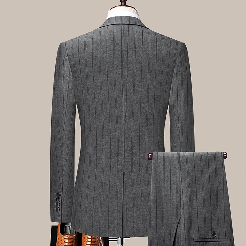Men's Wedding Suit (suit + Trousers) Stylish and Handsome Banquet Youth Dress Suit Business Casual Two-piece M-5XL