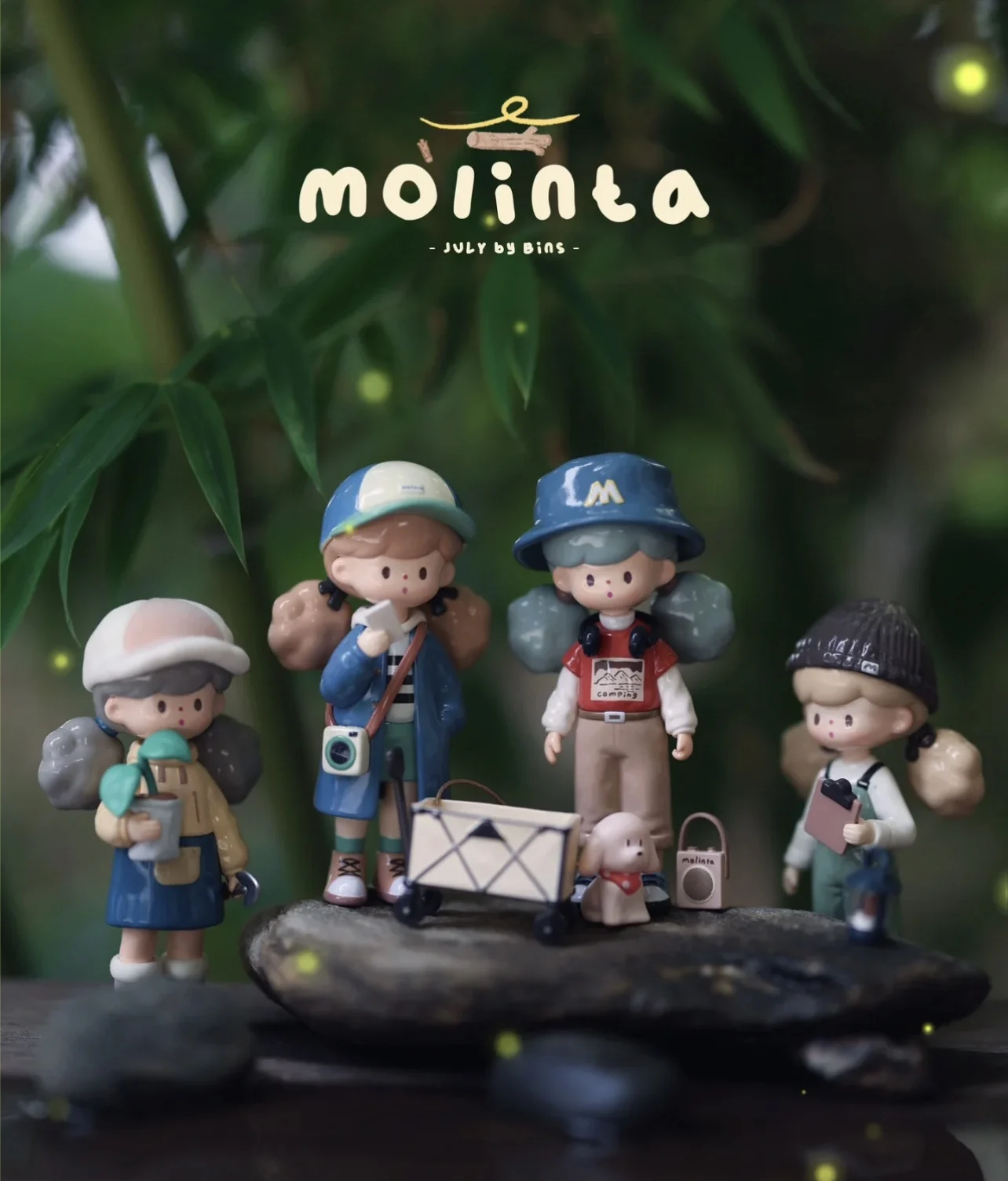 몰린타 팝콘 자매 야외 일기 시리즈, 행운의 블라인드 박스, 귀여운 피규어 모델 인형, 생일 선물 장식 디스플레이, 6 세대  Best5