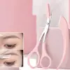 Professional 2Pcs Moon Shape Eyebrow Shaving Women's Macro Belt Protective Safety for Beginner Eyebrow Trimming Makeup Tools 5