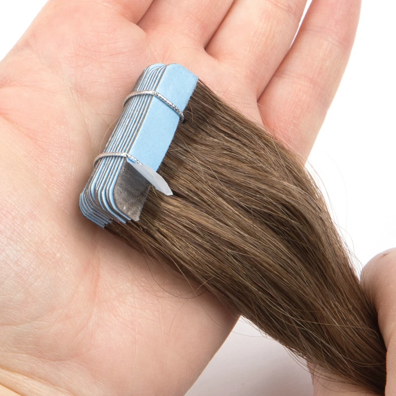 Tape In Hair Extensions Straight Hair Natural 100% Human Extensions Pre Bonded Capsules Microlink Capsules
