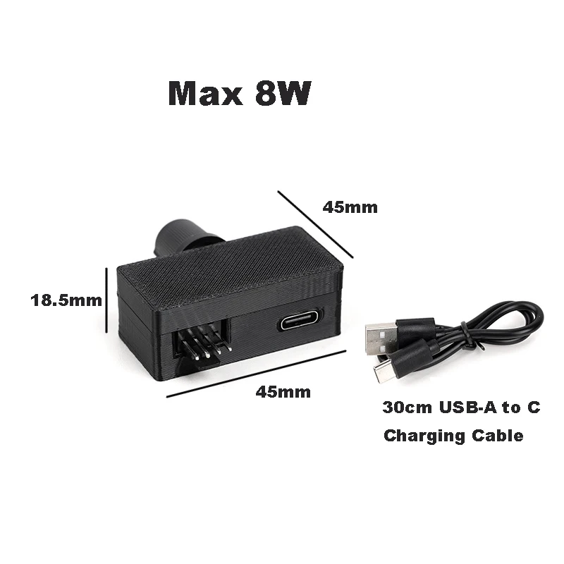 4핀 팬 속도 조절기 PWM 팬 조절기 USB to Type C 전원 공급 DIY 수냉식 라디에이터 워터 펌프 컨버터 어댑터