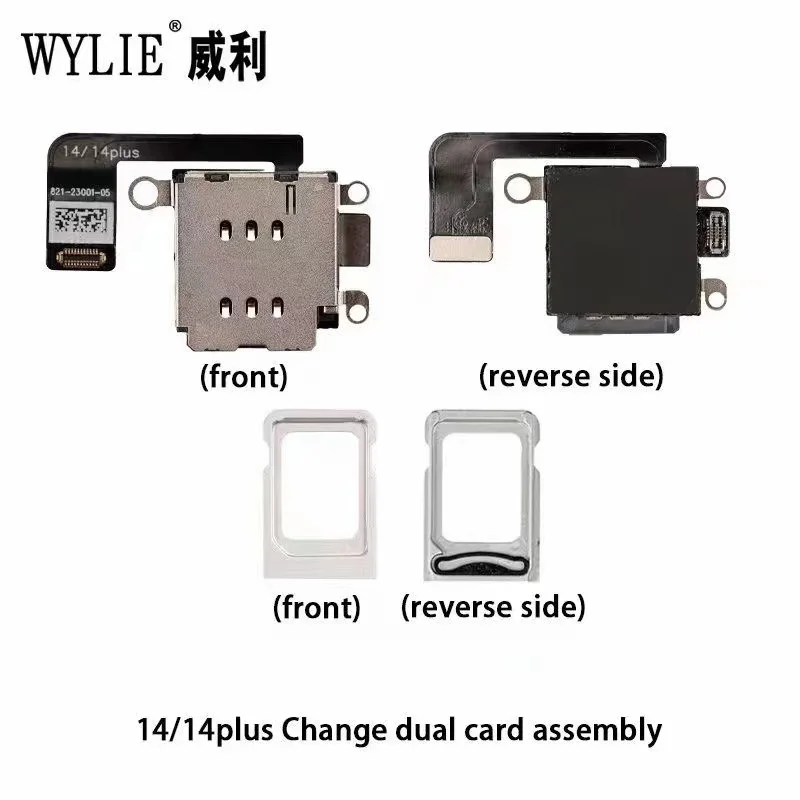 iPhone 14 Plus용 WYLIE 듀얼 카드 어셈블리 변경 N 없음 ? 아 ? d ? S ? 에피 ? 라 ? ati ? 아니요 ? ? 손상되지 않은 전화 수리 도구