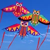 1Set Funny Children's Cartoon Animal Kite Owl Kite Children Kite Flying Toy Outdoor Toys Kites Toys Colorful Long Tail Kite New 2