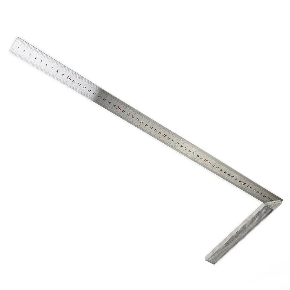 1pc 250mm-600m Square Right Ruler Angle 90 Turning Ruler Construction Carpenter Ruler For Building Framing Gauges Measuring Tool 2