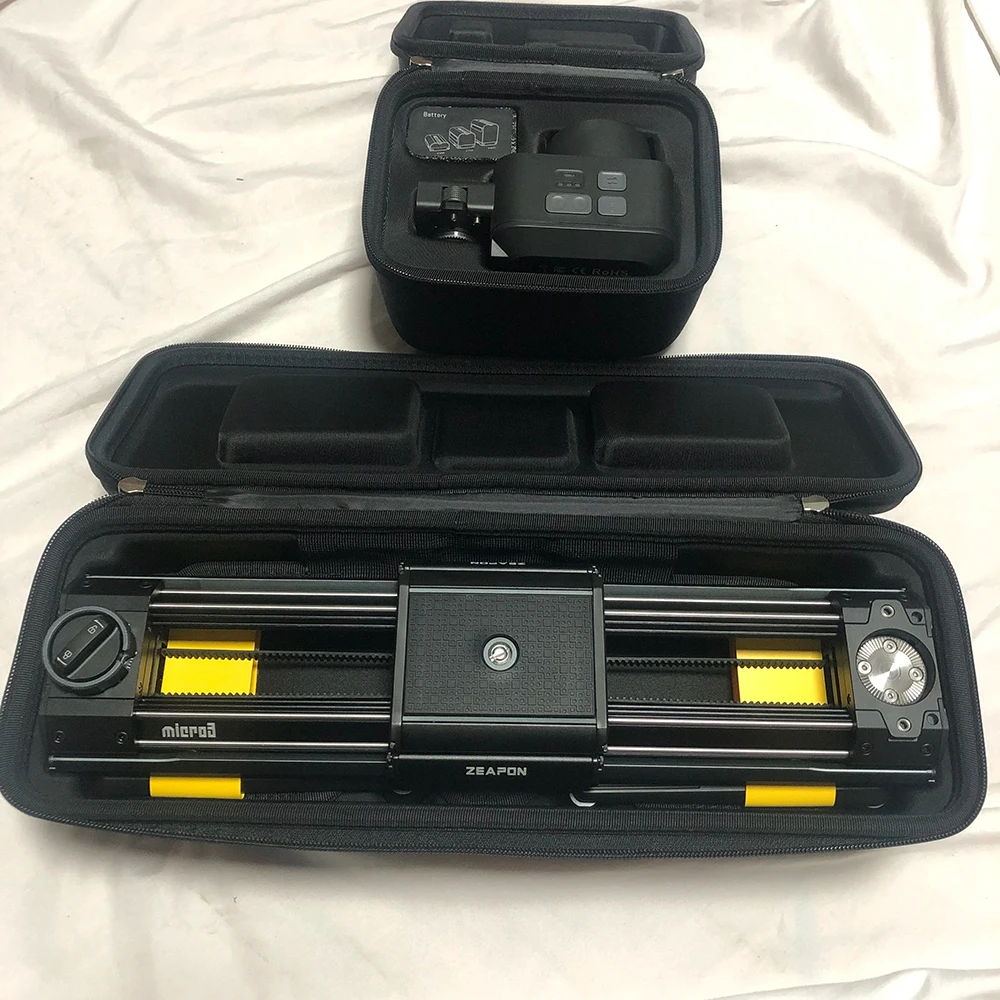 ZEAPON Micro 3 Portable Slider E500 E700 E1000 M500 M700 M1000 Motorized Slider DSLR Camera Video Double Distance