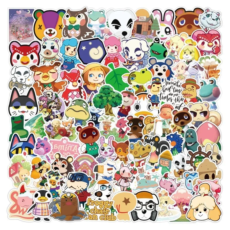 

10/50/100pcs Cute Animals Stickers Zoo Cartoon for Guitar Laptop Pad Phone Case Fridge Travel Luggage Notebook Scrapbooking