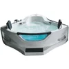 Corner Whirlpool Bathtub, Triangular Glass Spa Pool, 59 Inches Long X 59 Inches Wide X 25 Inches High Bathtubs & Whirlpools 2