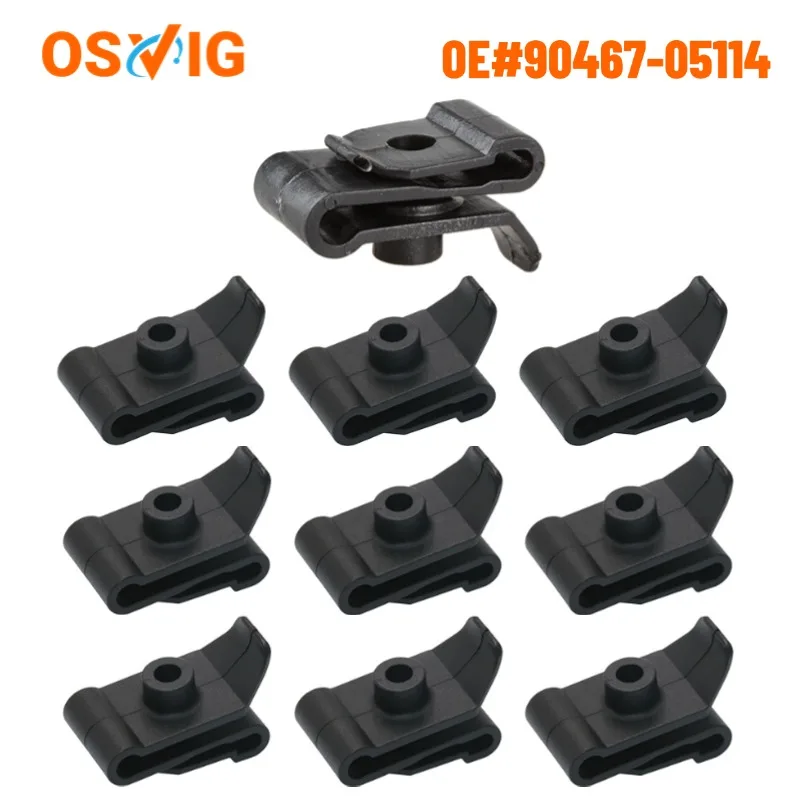 1set 10pcs Oe#90159-60477 90467-05114 Fender Liner Under Cover Wheelhouse Liner Screw Bumper Bolt For Toyota Lexus