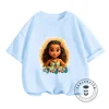 Summertime Fun for Kids Disney Moana Cartoon Prints on Boys Girls T-shirts Cute Streetwear Fashionable O-neck Soft for Children 4