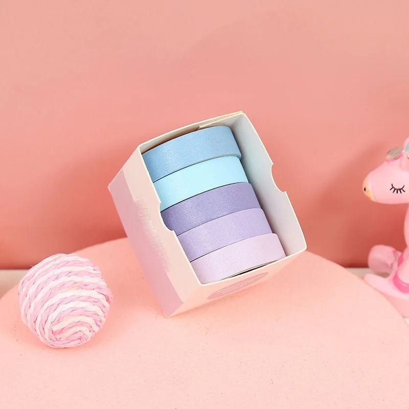 Colorful Washi Tape Set for Crafts and Stationery