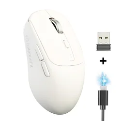 Ergonomic Wireless Bluetooth Mouse (WHITE)