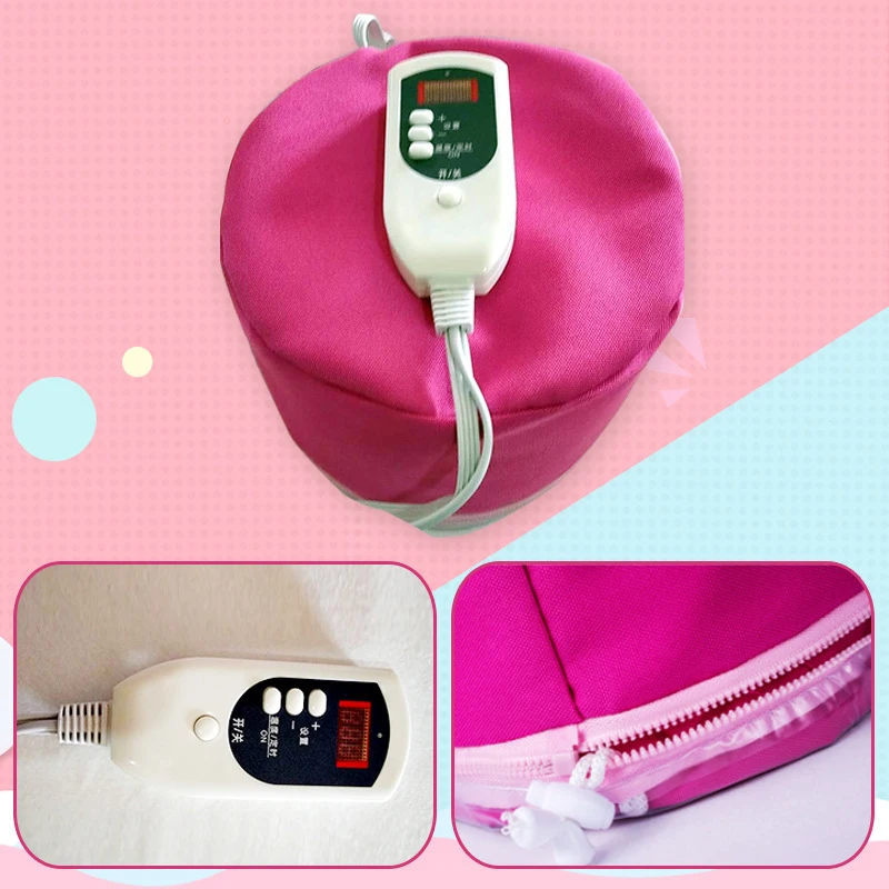 Heating Steam Hair Cap Hot Oil hat DIY hair styling heauty tools hair care nutrition hair Optional temperature